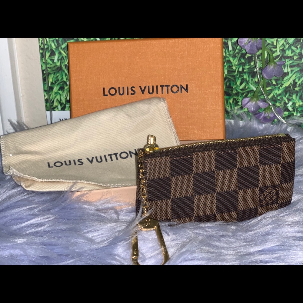 Louis Vuitton Damier Ebene Cles Key Pouch